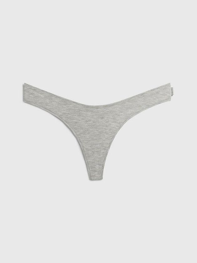 Calvin Klein USA Flex Fit Womens Thong Grey 7693085-NF